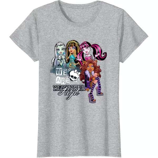 Monster High Alumni  We Are Monster High TShirtHeather Grey