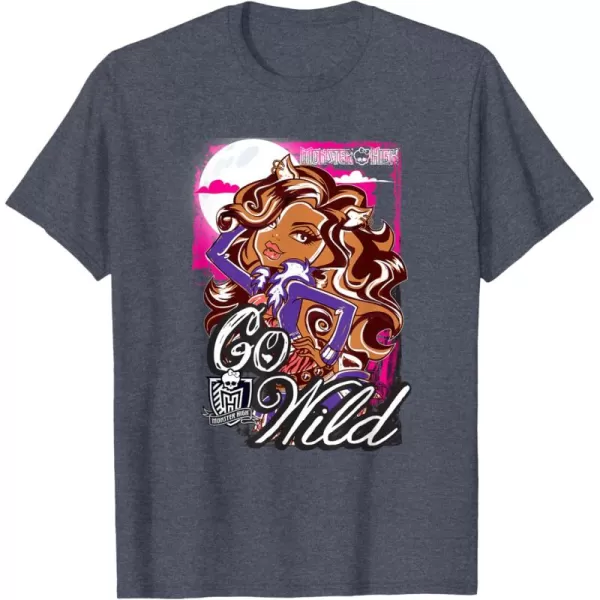 Monster High Alumni  Clawdeen  Go Wild TShirtHeather Blue