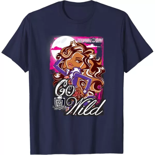 Monster High Alumni  Clawdeen  Go Wild TShirtNavy Blue