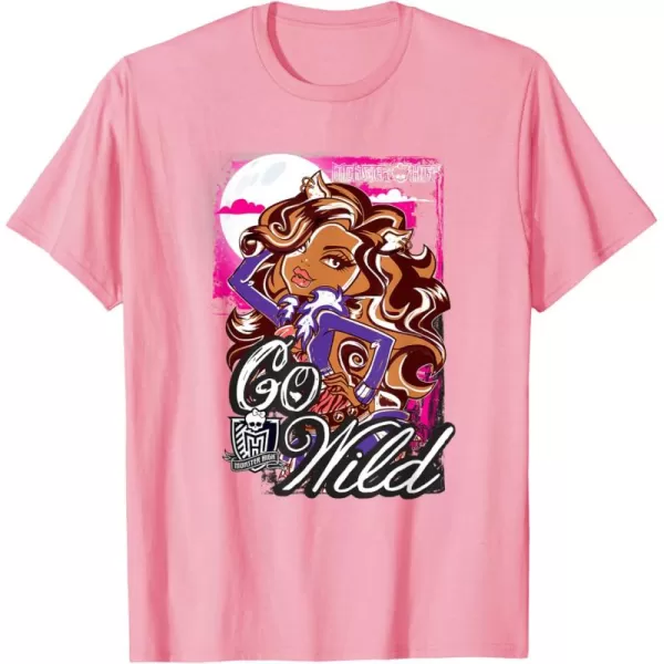 Monster High Alumni  Clawdeen  Go Wild TShirtPink