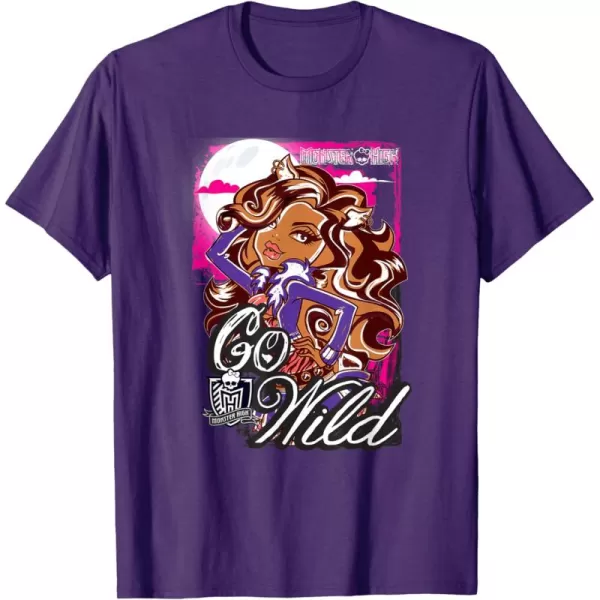 Monster High Alumni  Clawdeen  Go Wild TShirtPurple