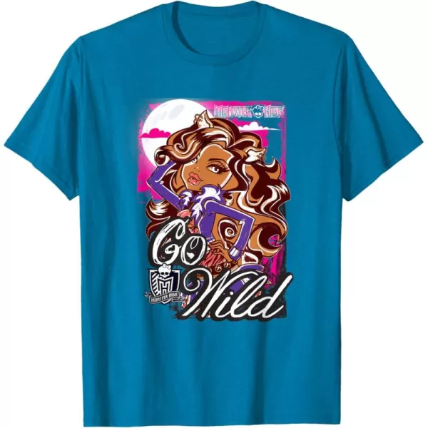 Monster High Alumni  Clawdeen  Go Wild TShirtSapphire Blue