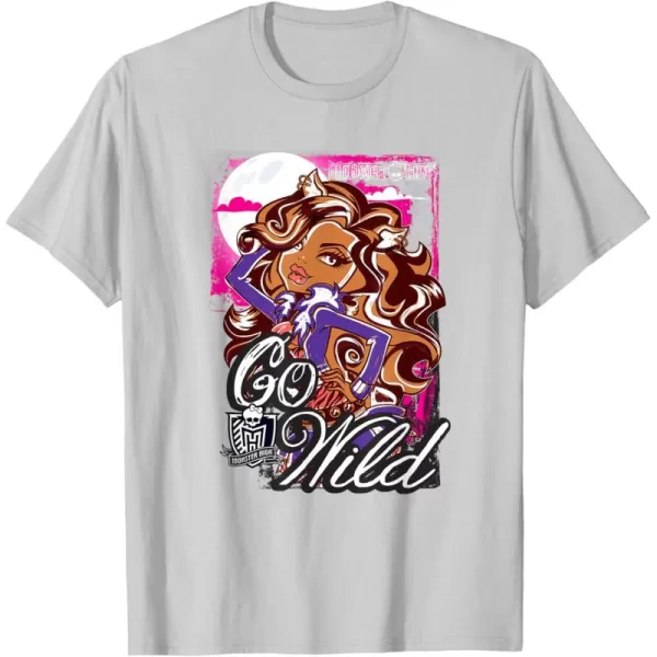 Monster High Alumni  Clawdeen  Go Wild TShirtSilver Grey