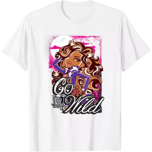 Monster High Alumni  Clawdeen  Go Wild TShirtWhite