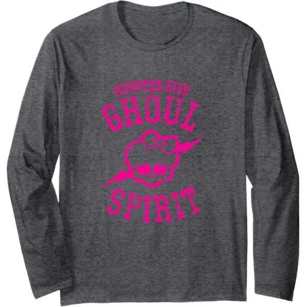 Monster High Alumni  Ghoul Spirit Long Sleeve TShirtDark Heather Grey