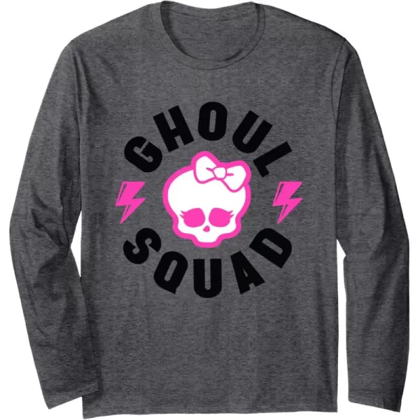 Monster High Alumni  Ghoul Squad Long Sleeve TShirtDark Heather Grey