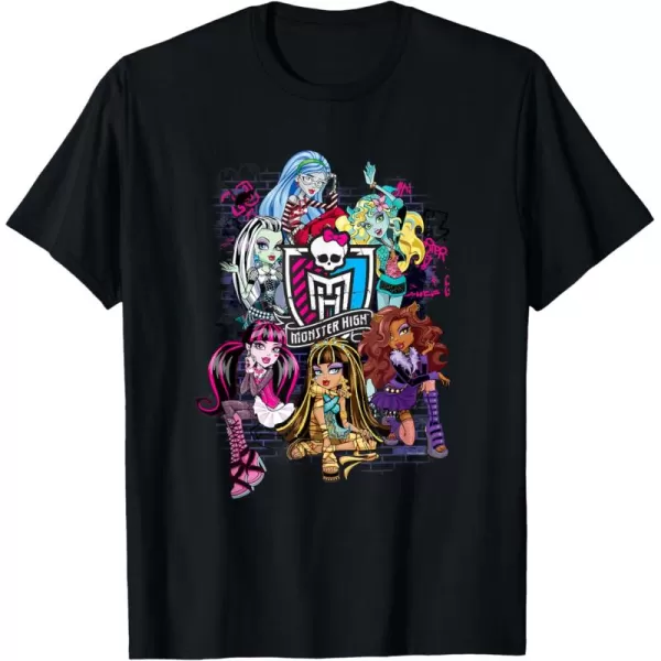 Monster High Alumni  Graffiti Wall TShirtBlack