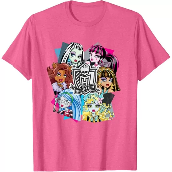 Monster High Alumni  Let the Ghoul Times Roll TShirtPink Heather