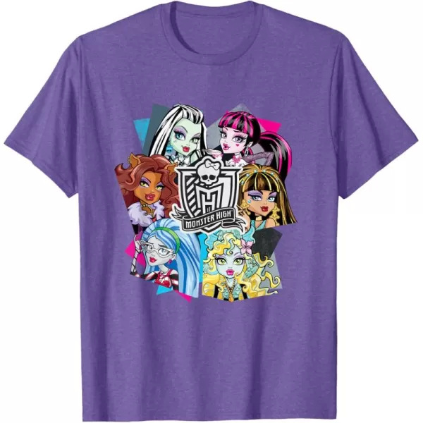 Monster High Alumni  Let the Ghoul Times Roll TShirtPurple Heather