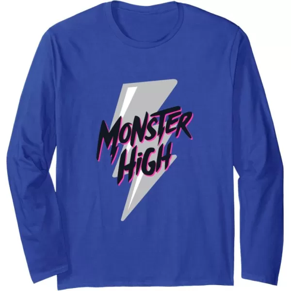 Monster High Alumni  Monster High Lightning Bolt Long Sleeve TShirtRoyal Blue