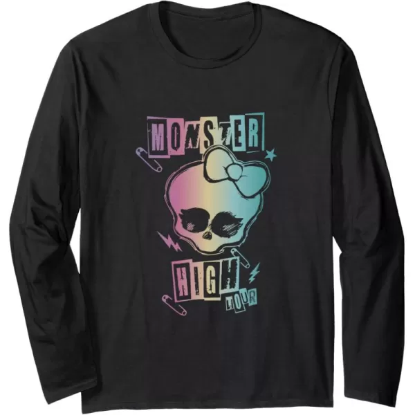 Monster High Alumni  Monster High Tour Logo Long Sleeve TShirtBlack