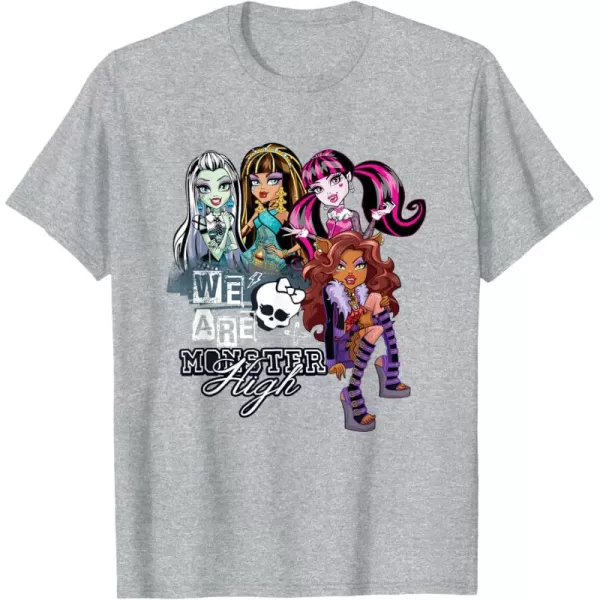 Monster High Alumni  We Are Monster High TShirtHeather Grey