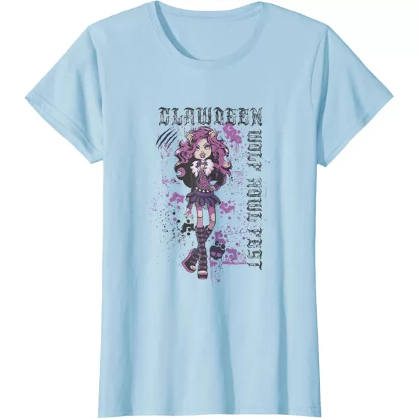 Monster High Alumni  Clawdeen Wolf Howl Fest TShirtBaby Blue