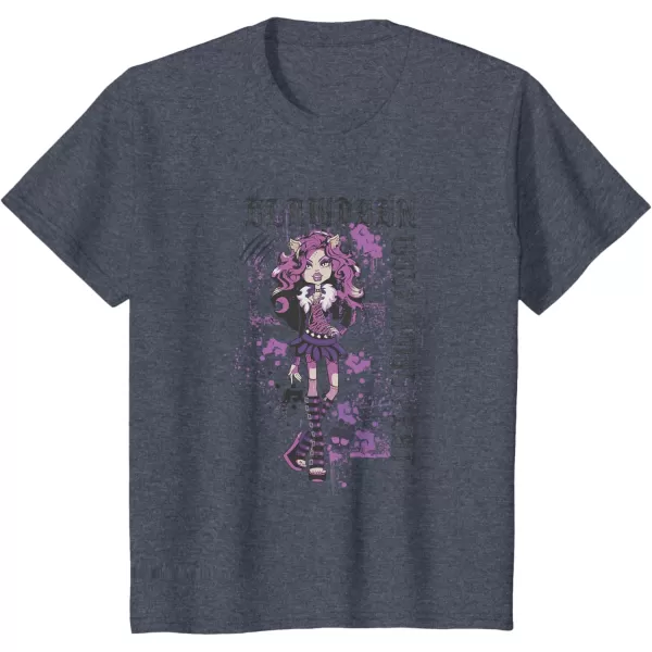Monster High Alumni  Clawdeen Wolf Howl Fest TShirtHeather Blue