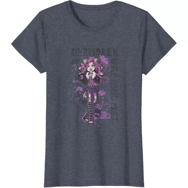 Monster High Alumni  Clawdeen Wolf Howl Fest TShirtHeather Blue