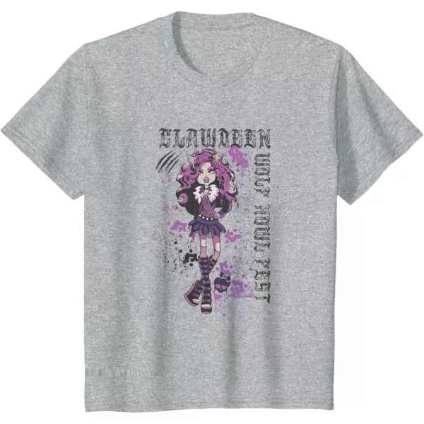 Monster High Alumni  Clawdeen Wolf Howl Fest TShirtHeather Grey