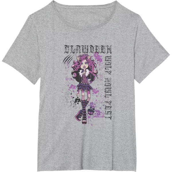 Monster High Alumni  Clawdeen Wolf Howl Fest TShirtHeather Grey