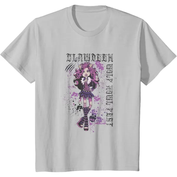 Monster High Alumni  Clawdeen Wolf Howl Fest TShirtSilver Grey