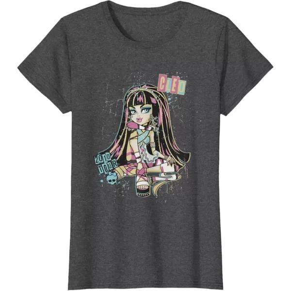 Monster High Alumni  Cleo 2010 Tour TShirtDark Heather Grey