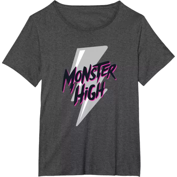 Monster High Alumni  Monster High Lightning Bolt TShirtDark Heather Grey