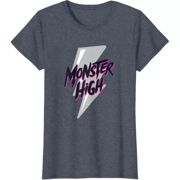 Monster High Alumni  Monster High Lightning Bolt TShirtHeather Blue