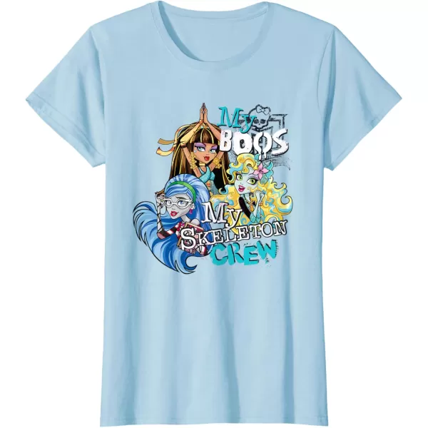 Monster High Alumni  My Boos My Skeleton Crew TShirtBaby Blue