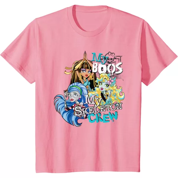 Monster High Alumni  My Boos My Skeleton Crew TShirtPink