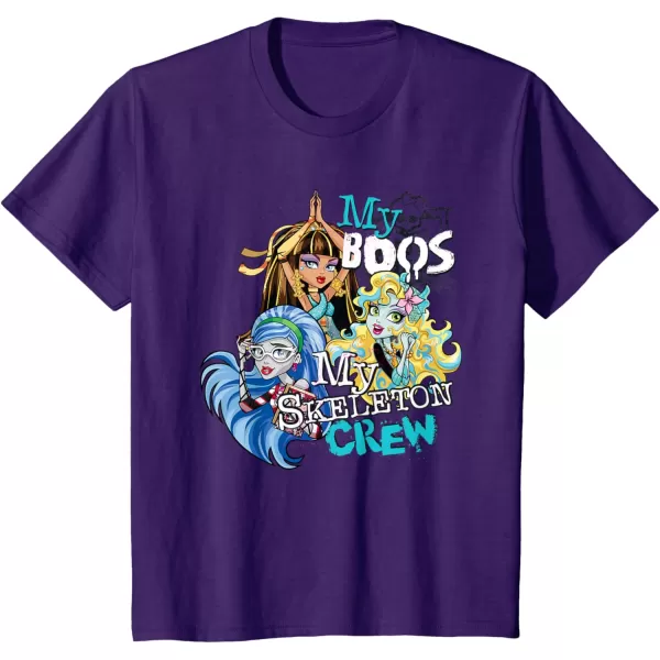 Monster High Alumni  My Boos My Skeleton Crew TShirtPurple