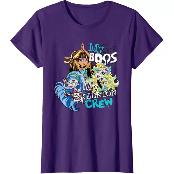 Monster High Alumni  My Boos My Skeleton Crew TShirtPurple