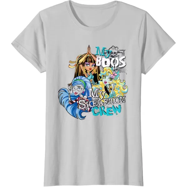 Monster High Alumni  My Boos My Skeleton Crew TShirtSilver Grey