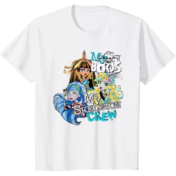 Monster High Alumni  My Boos My Skeleton Crew TShirtWhite