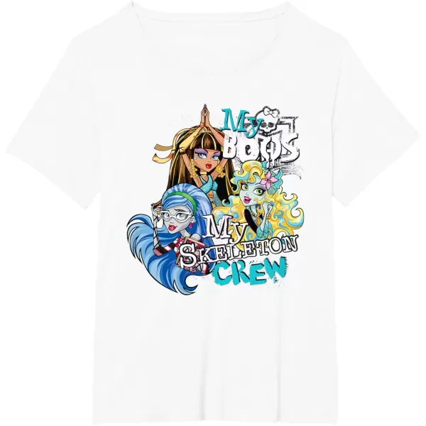 Monster High Alumni  My Boos My Skeleton Crew TShirtWhite