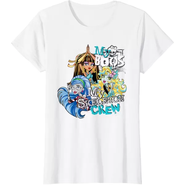 Monster High Alumni  My Boos My Skeleton Crew TShirtWhite