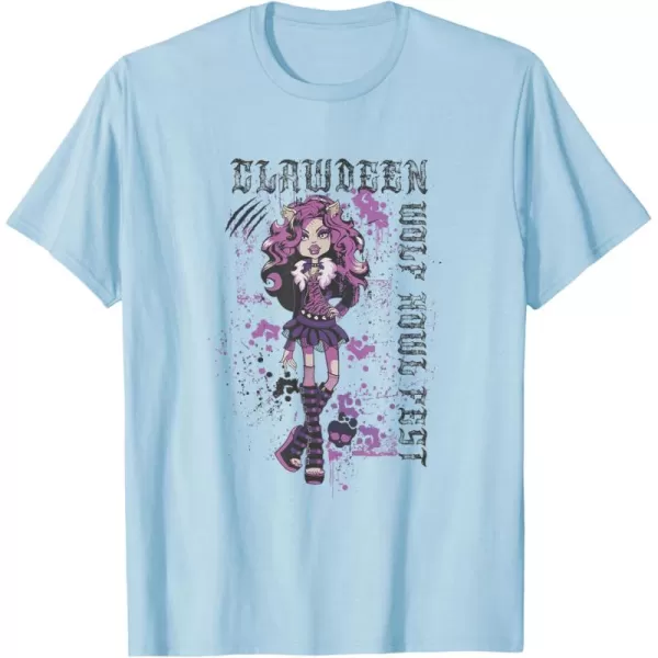 Monster High Alumni  Clawdeen Wolf Howl Fest TShirtBaby Blue