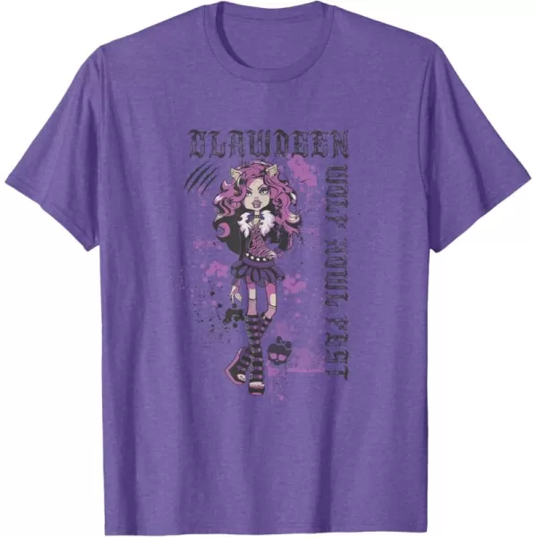 Monster High Alumni  Clawdeen Wolf Howl Fest TShirtPurple Heather