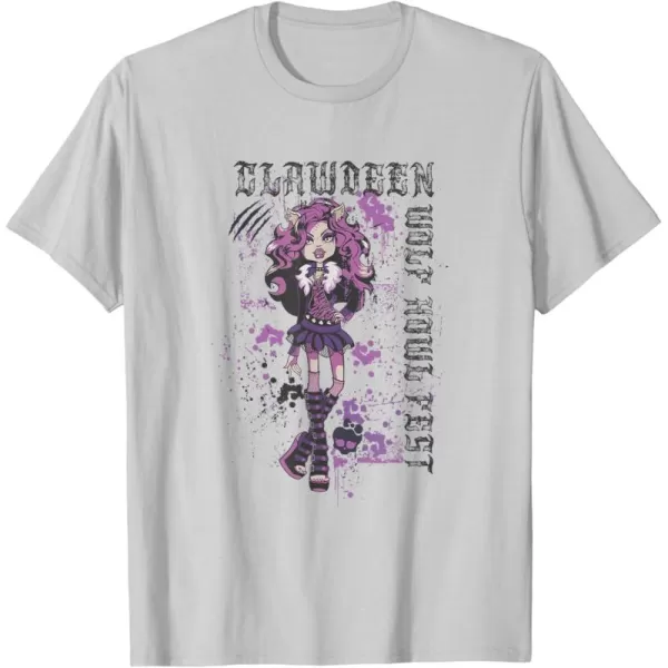 Monster High Alumni  Clawdeen Wolf Howl Fest TShirtSilver Grey