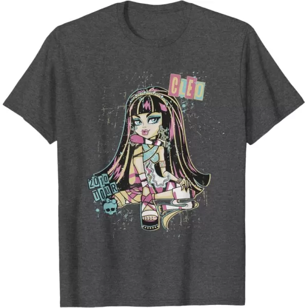 Monster High Alumni  Cleo 2010 Tour TShirtDark Heather Grey