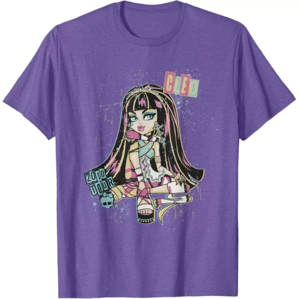 Monster High Alumni  Cleo 2010 Tour TShirtPurple Heather