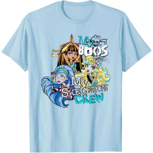 Monster High Alumni  My Boos My Skeleton Crew TShirtBaby Blue