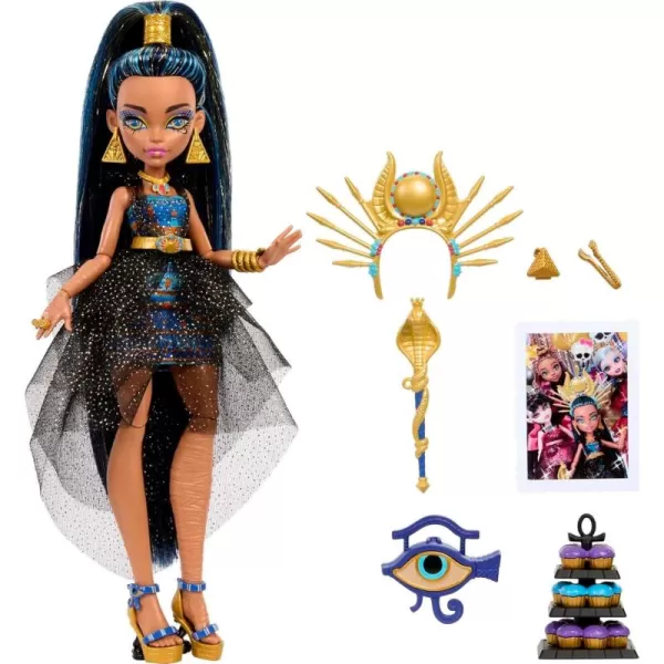 Monster High Doll Clawdeen Wolf in Monster Ball Party Fashion with Themed Accessories Including BalloonsCleo