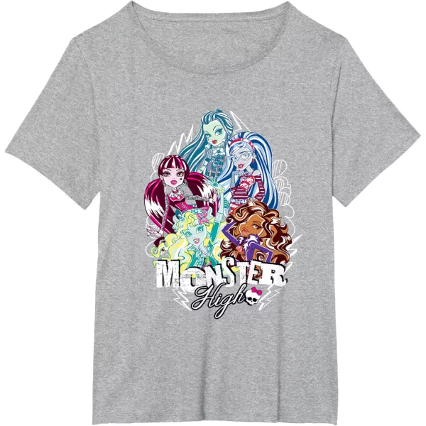 imageMonster High Alumni  My Boo Crew TShirtHeather Grey