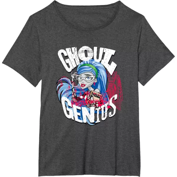 imageMonster High Alumni  Ghoulia Ghoul Genius TShirtDark Heather Grey