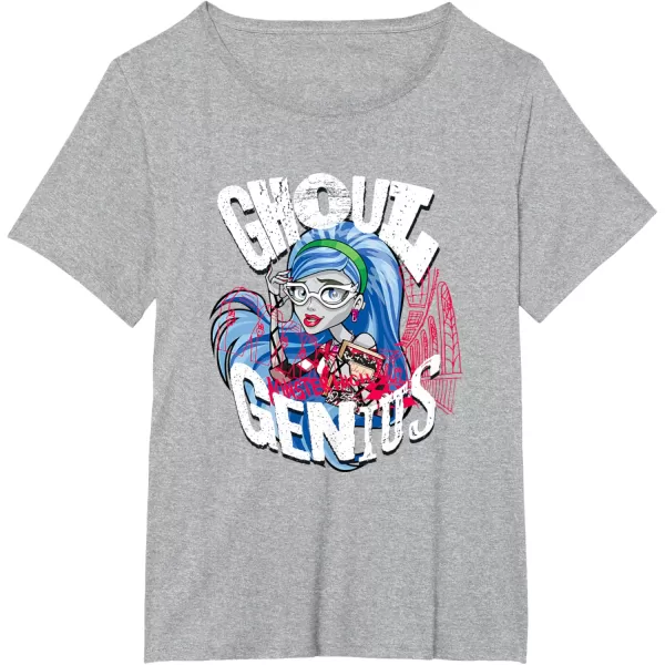 imageMonster High Alumni  Ghoulia Ghoul Genius TShirtHeather Grey