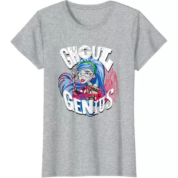 imageMonster High Alumni  Ghoulia Ghoul Genius TShirtHeather Grey