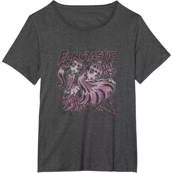 imageMonster High Alumni  Monster High Tour Draculaura TShirtDark Heather Grey