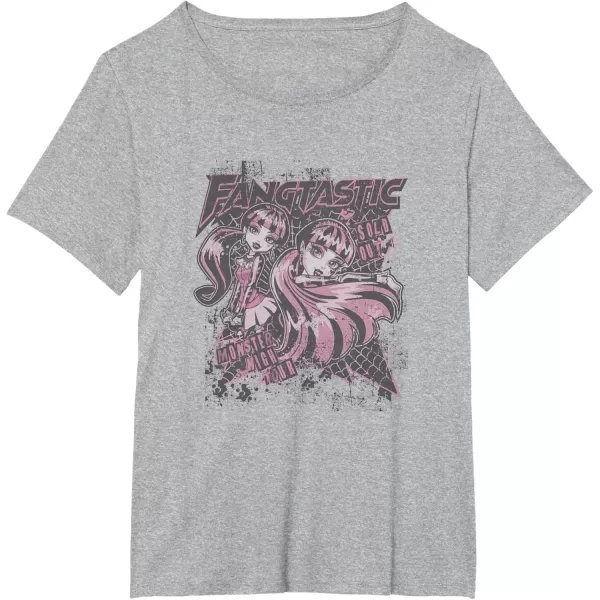 imageMonster High Alumni  Monster High Tour Draculaura TShirtHeather Grey