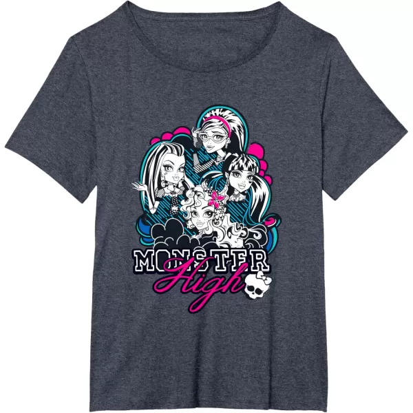 imageMonster High Alumni  Squad Goals TShirtHeather Blue