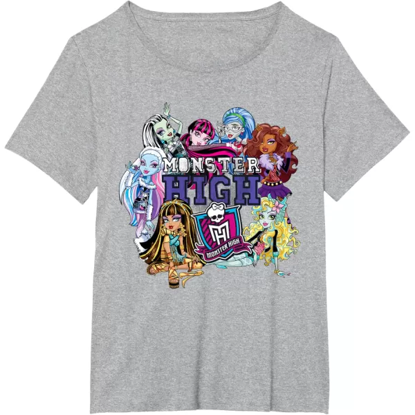 imageMonster High Alumni  The Boo Crew Returns TShirtHeather Grey