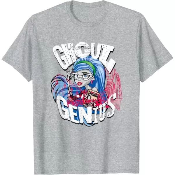 imageMonster High Alumni  Ghoulia Ghoul Genius TShirtHeather Grey