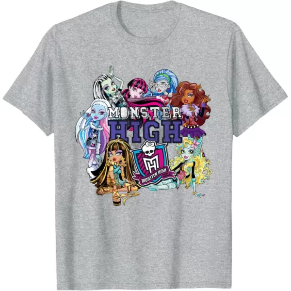 imageMonster High Alumni  The Boo Crew Returns TShirtHeather Grey